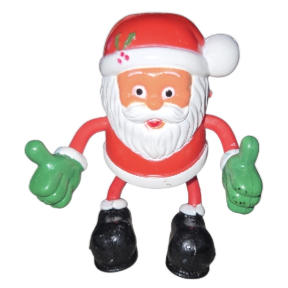 Vintage Bendable Santa Claus Toy